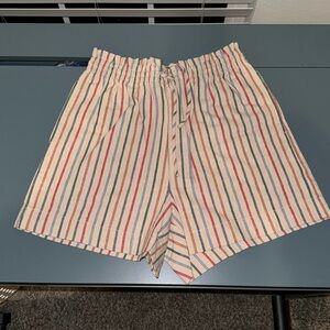 MADEWELL PULL-ON DRAWSTRING COTTON SHORTS M